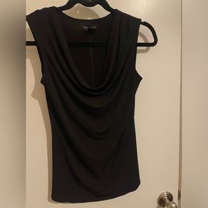 Flattering Black Tank Top, Size S